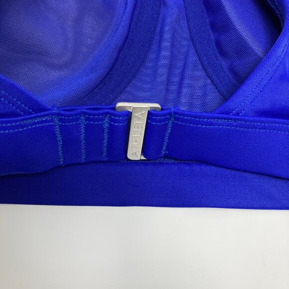 NWT Athleta High Neck Loop Bikini Top 40B/C Bra Cup Sapphire Blue 210979 XL - Picture 13 of 16